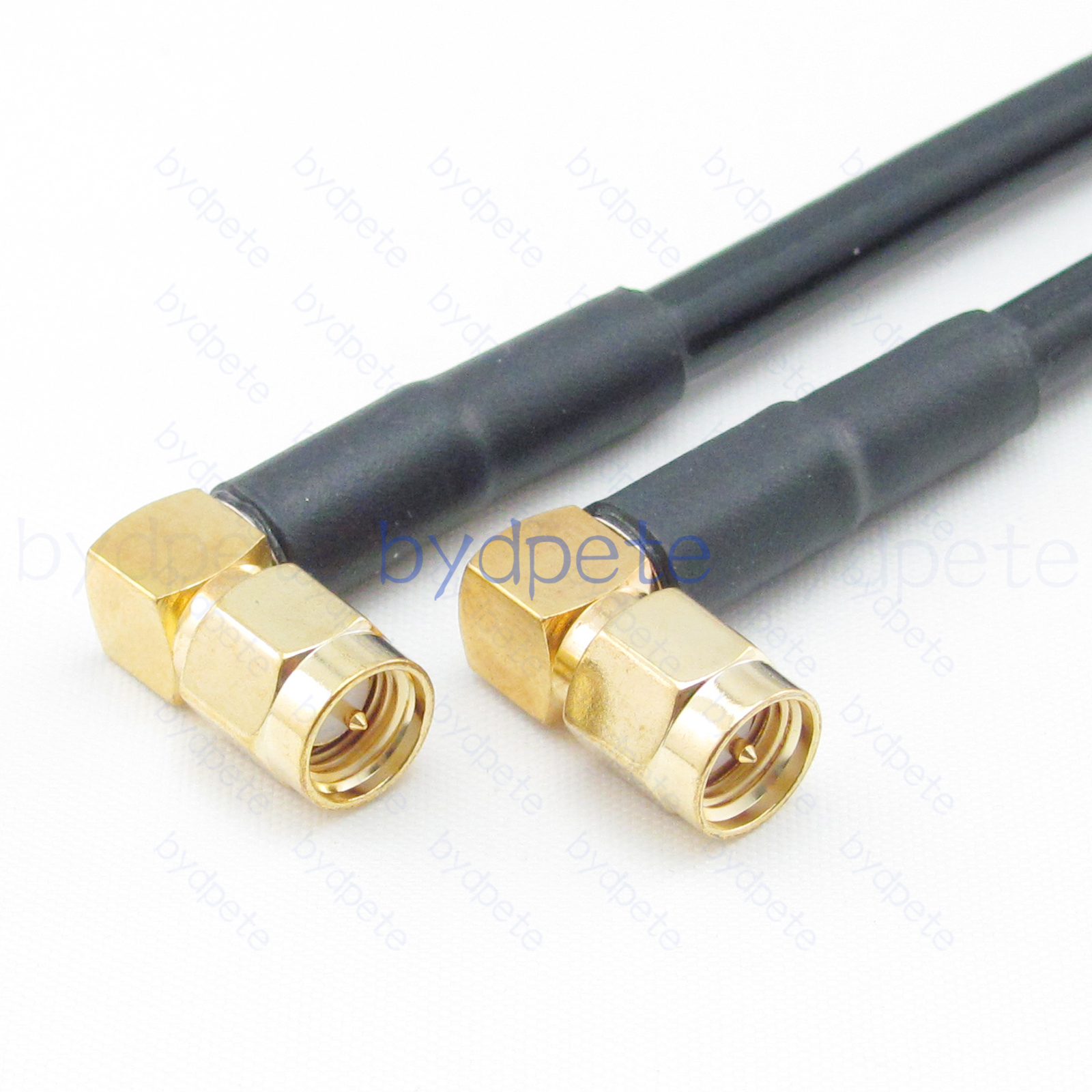 SMA Right Angle Connector Male Pin on both ends RG58 RG58U RF Coaxial Cable lot bydpete BYDC011SMA58RR
