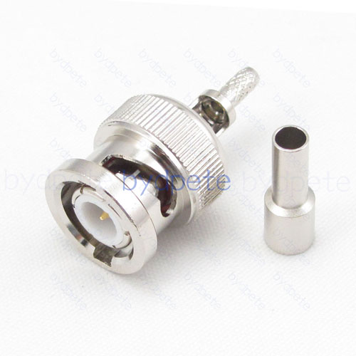 BNC Male Connector crimp for RG316 RG174 RG179 cable 50 ohm Coax Coaxial bydpete