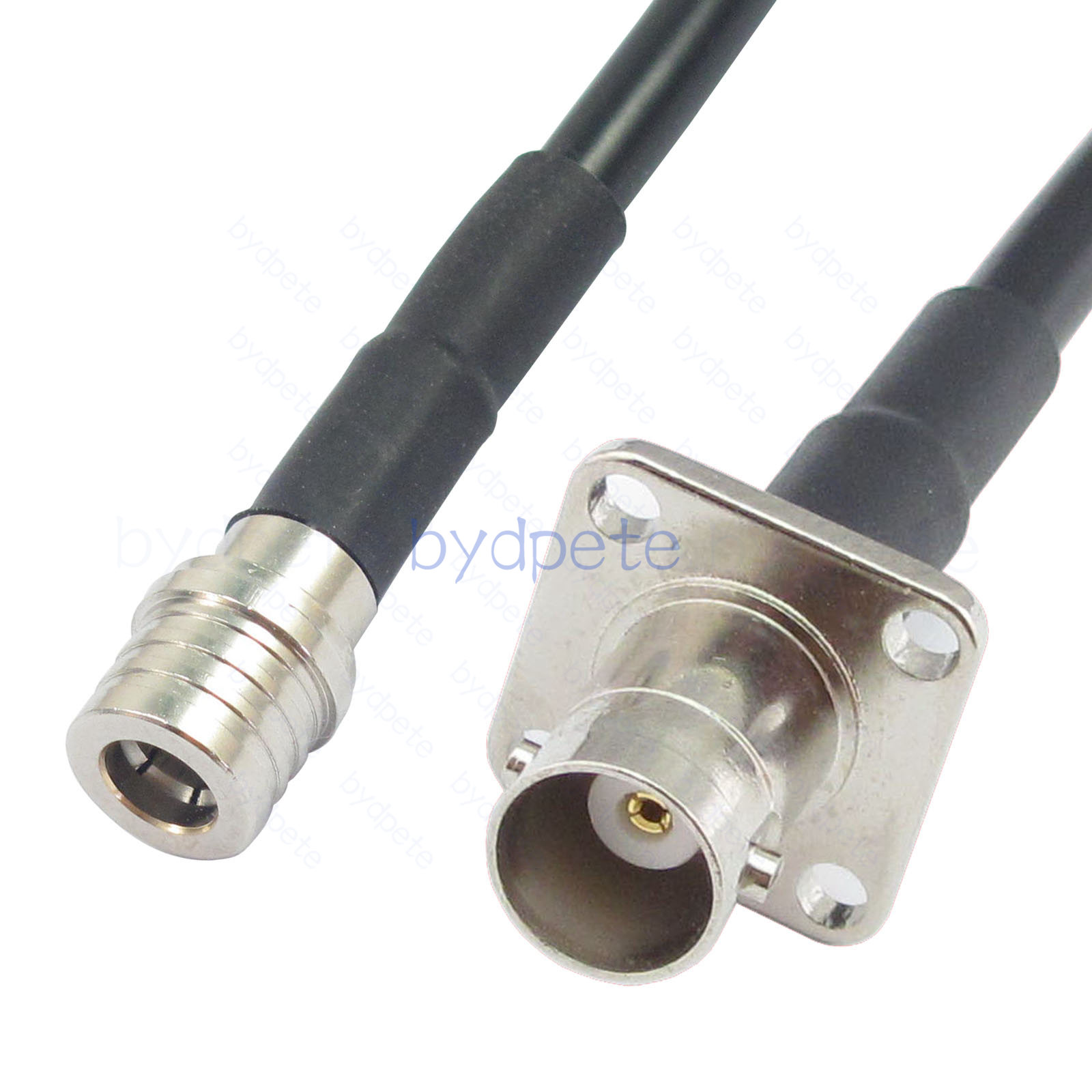 RG58 Cable QMA Male Plug Connector to BNC Female 4four hole panel RF Coax Coaxial Any length Lot bydpete BYDC514QMAMH458