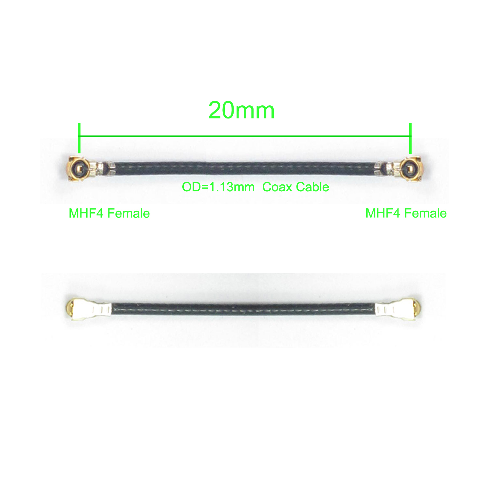MHF4 female to MHF4 female WFL W.FL IPX4 IPEX4 RF113 OD 1.13mm Coaxial cable IPX IPEX 50ohm
