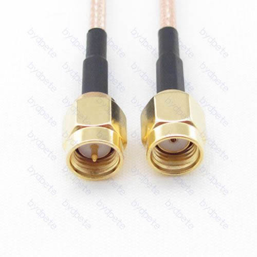 SMA male to RP-SMA male RG-316 RG316 cable coaxial pigtail coax kable 50ohm BYDC006SMA316 SMA-SMA-RG316